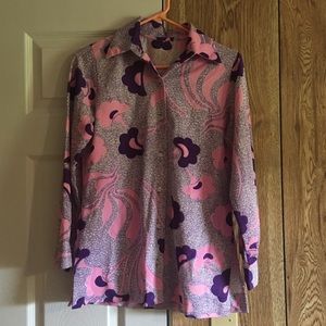VINTAGE - Flower Power 70s Button Down